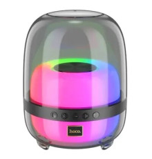 უსადენო დინამიკი Hoco BS58 Crystal colorful luminous  portable speaker Magic black night