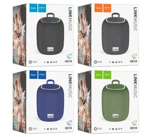 უსადენო დინამიკი Hoco HC14 Link sports BT speaker Obsidian black