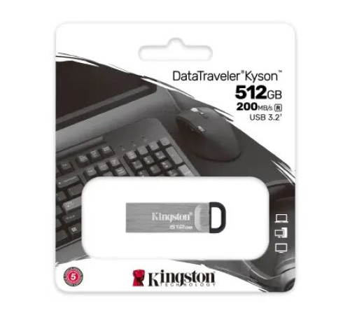 ფლეშ მეხსიერება Kingston 512GB DataTraveler Kyson USB 3.2 Gen1