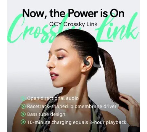ყურსასმენი QCY Crossky Link Black