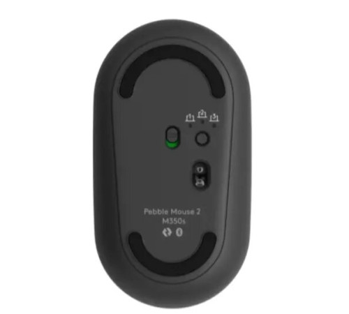 მაუსი LOGITECH Pebble Mouse 2 M350s - TONAL GRAPHITE - BT - EMEA-808 - DONGLELESS