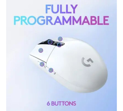 მაუსი LOGITECH G305 LIGHTSPEED Wireless Gaming Mouse - WHITE - EER