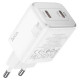 დამტენი Hoco N42 Elogiado dual-port PD45W (2C)  white