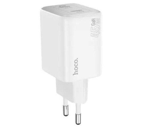 დამტენი Hoco N42 Elogiado dual-port PD45W (2C)  white