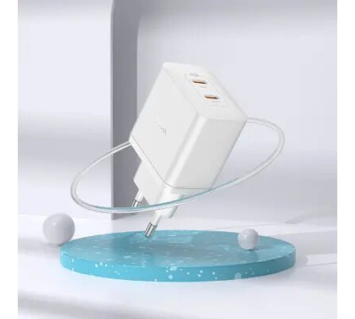 დამტენი Hoco N35 Streamer dual-port PD45W (2C)  white