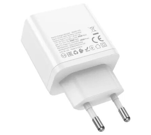 დამტენი Hoco N35 Streamer dual-port PD45W (2C)  white