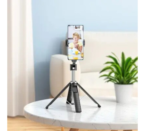 სელფის ჯოხი Hoco K18 Wave four-leg live broadcast holder black