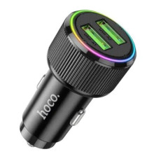 მანქანის დამტენი Hoco NZ14 Guerrero 36W USB dual-port car charger black