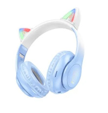 ყურსასმენი Hoco W42 Cat Ears BT Headphones Crystal Blue