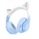 ყურსასმენი Hoco W42 Cat Ears BT Headphones Crystal Blue