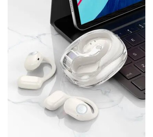 ყურსასმენი Hoco EA3 Talent Open True Wireless BT Headset Milky White