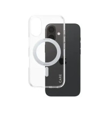 მობილურის ქეისი CARE by PanzerGlass iPhone 16 Feature Case Transparent w. Silver Kickstand & MagSafe