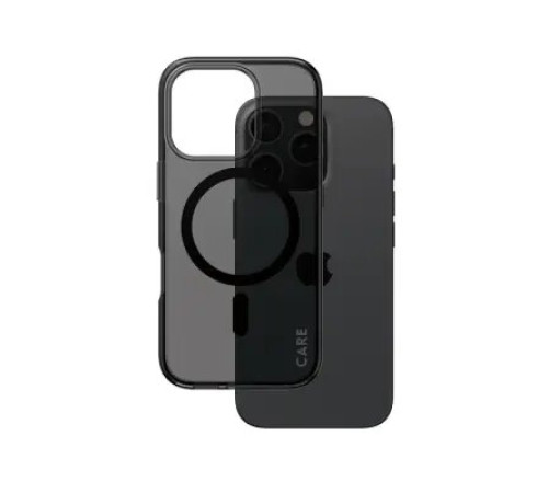 მობილურის ქეისი CARE by PanzerGlass iPhone 16 Pro Flagship Case Smokey Urban Combat w. Black MagSafe