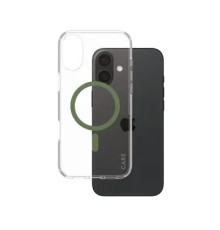მობილურის ქეისი CARE by PanzerGlass iPhone 16 Flagship Case Transparent Urban Combat w. Green MagSafe