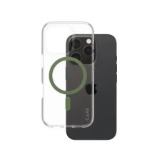 მობილურის ქეისი CARE by PanzerGlass iPhone 16 Pro Flagship Case Transparent Urban Combat w. Green MagSafe