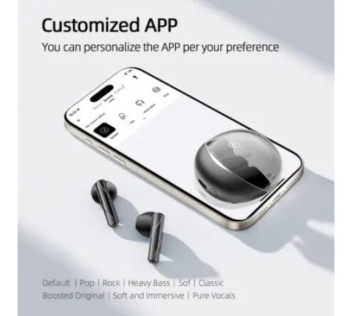 ყურსასმენი QCY Ailypods Clear Black