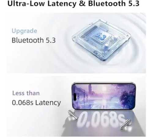 ყურსასმენი QCY Ailypods Clear White