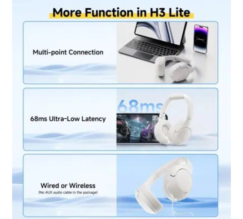 ყურსასმენი QCY H3 Lite With ANC White