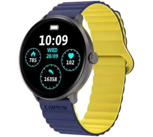 სმარტ საათი CANYON Jacky SW-69 Blue Yellow (CNS-SW69BL)