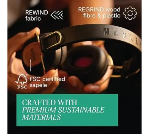 ყურსასმენი House of Marley Positive Vibration Riddim EM-JH135 (Rasta, Wireless)