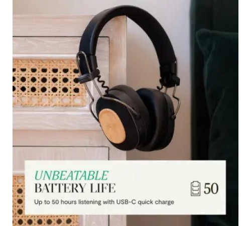 ყურსასმენი House of Marley Positive Vibration Riddim EM-JH135 (Signature Black, Wireless)