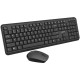 კლავიატურა CANYON SET-W20 UK/US Keyboard+Mouse Velvet  Wireless Black