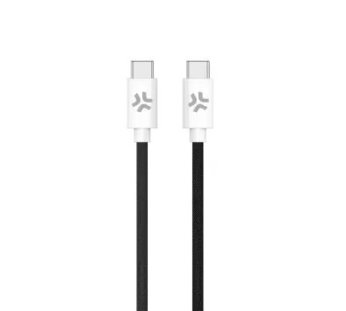 კაბელი Type - C  Celly PD USB Type-C cable to USB Type-C (60 W) 1.5M Black
