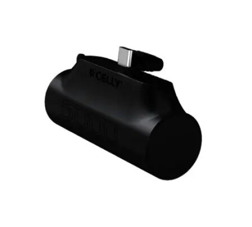 პორტატული დამტენი Celly USB-C Power Bank (5000mAh) Black