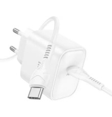 დამტენი Hoco DC71 Precise single port PD25W  Type-C (with C to C Cable) White