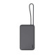 პორტატული დამტენი Aukey PB-Y53 15W 10000mAh Spark Sling Lite Slim Power Bank with Buit-in USB-C Cable Gray