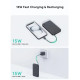 პორტატული დამტენი Aukey PB-Y53 15W 10000mAh Spark Sling Lite Slim Power Bank with Buit-in USB-C Cable Gray