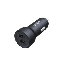 მანქანის დამტენი Aukey 65W CC-Y23 Enduro Type-C Dual 2-Port Car Charger Gray