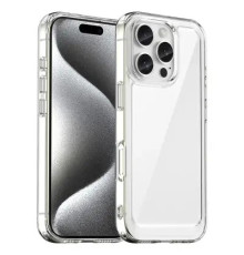 მობილურის ქეისი For iPhone 16 Pro Max Case TPU + Acrylic Clear Back Cover (Big Rear Lens Hole)