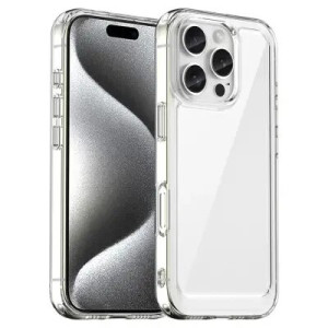 მობილურის ქეისი For iPhone 16 Pro Max Case TPU + Acrylic Clear Back Cover (Big Rear Lens Hole)
