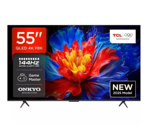 ტელევიზორი TCL QLED TV 55''(140cm)  55P8K 4K