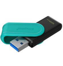 ფლეშ მეხსიერება Kingston DataTraveler Exodia S USB Flash Drive - 128GB - USB 3.2 Gen 1 - USB Type A - Black/Turquoise