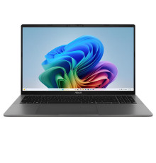ნოუთბუქი ASUSTEK VivoBook S 16'' OLED SNAPDRAGON X ELITE 16GB 512GB SSD Qualcomm Adreno GPU Silver Win11 home Matte gray