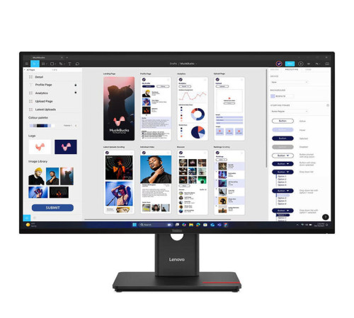 მონიტორი LENOVO ThinkVision T32UD-40  31.5'' 3840x2160 350 cd/m²  4 ms 60Hz Eclipse Black