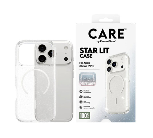 მობილურის ქეისი CARE by PanzerGlass Flagship Urban Explorer Star Lit w. White MagSafe iPhone 17 Pro