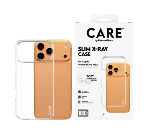 მობილურის ქეისი CARE by PanzerGlass Fashion Case Transparent X-Ray Soft Basic iPhone 17 Pro Max