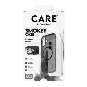 მობილურის ქეისი CARE by PanzerGlass Flagship Urban Explorer Smokey w. Black MagSafe iPhone 17