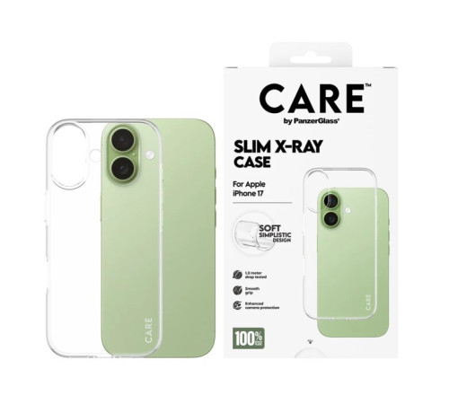 მობილურის ქეისი CARE by PanzerGlass Fashion Case Transparent X-Ray Soft Basic iPhone 17