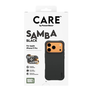 მობილურის ქეისი CARE by PanzerGlass Fashion SAMBA Black MagSafe iPhone 17 Pro