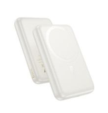 პორტატული დამტენი Hoco J141 Grace PD20W magnetic power bank(10000mAh)  milky white