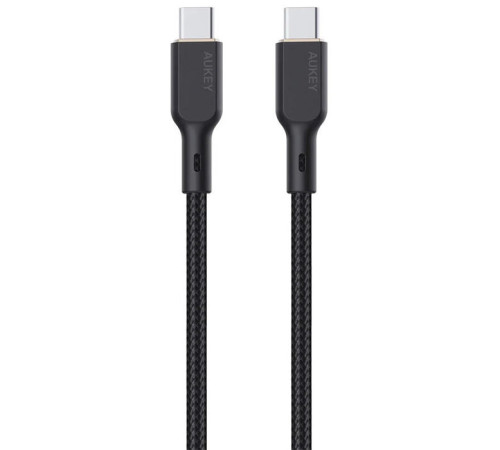 კაბელი AUKEY CB-KCC102 C-to-C 1.8M 100W Kevlar Braided USB 2.0 Cable Black