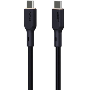 კაბელი AUKEY CB-SCC242 C-to-C 1.8M 240W Silicone Cable USB 2.0 Black