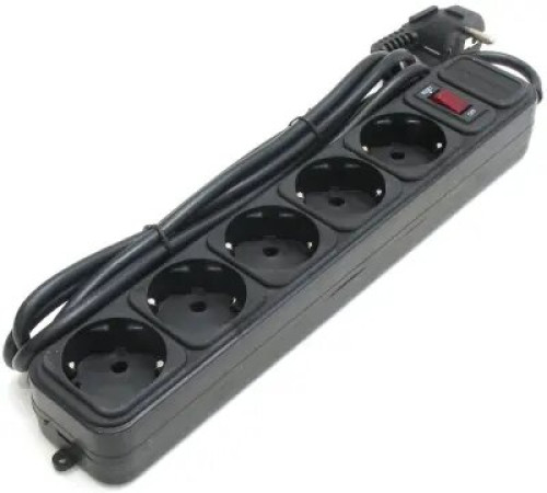 დენის გამანაწილებელი  GMB  5outlets SPG3-B-10C black   3m