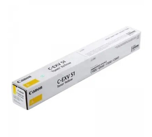 ტონერი Canon C-EXV 51 Toner Cartridge Yellow For Canon iRC5535 (60 000 Pages)