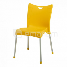 სკამი ალუმინის ფეხებით ACELYA Yellow
