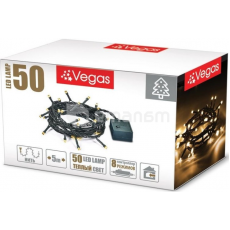 საახალწლო განათება VEGAS 8 რეჟიმი 5 მ 50 თბილი განათების LED ნათურა